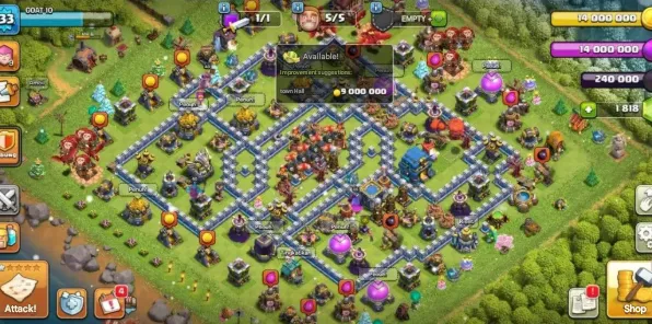 COC236 Max TH12 Heroes, Full Hero Equipment, 5 Builders, Name Change Available 